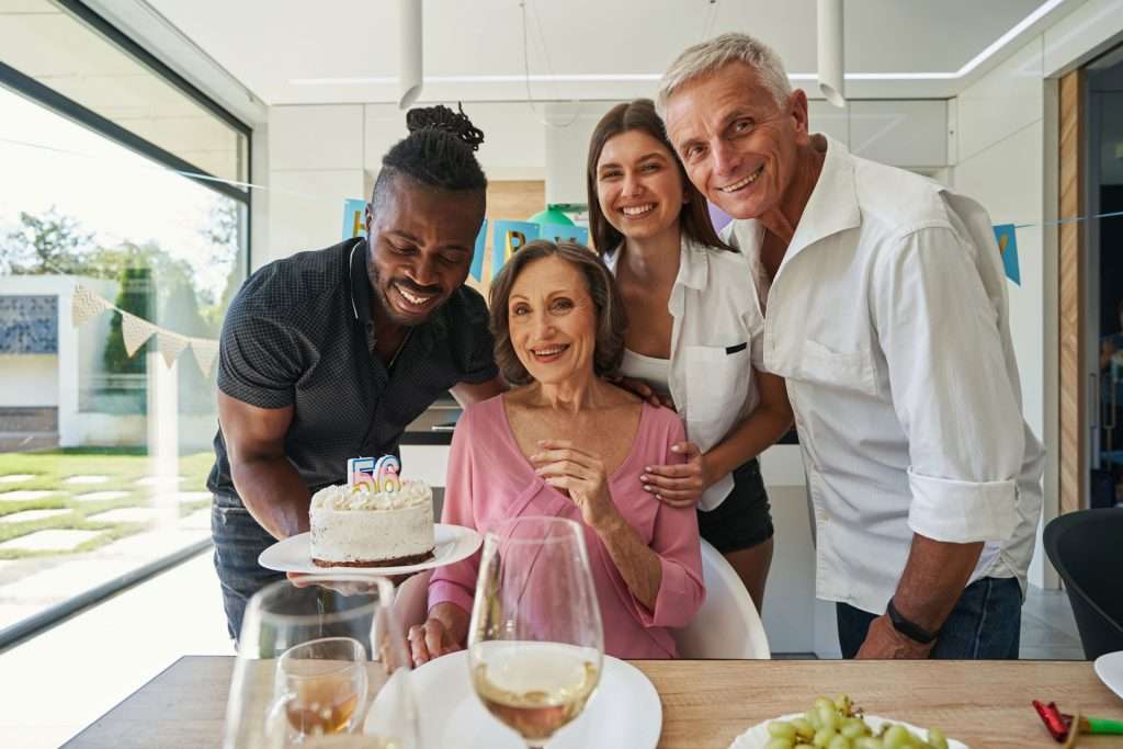 Family picture during birthday.