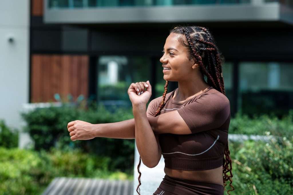 Fit young woman.
