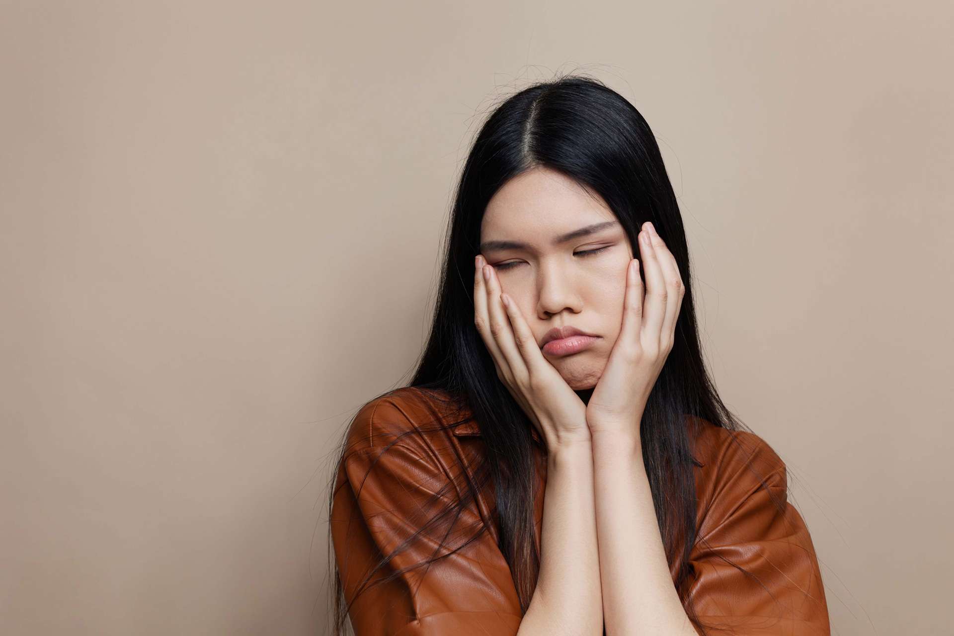 Stressed woman.