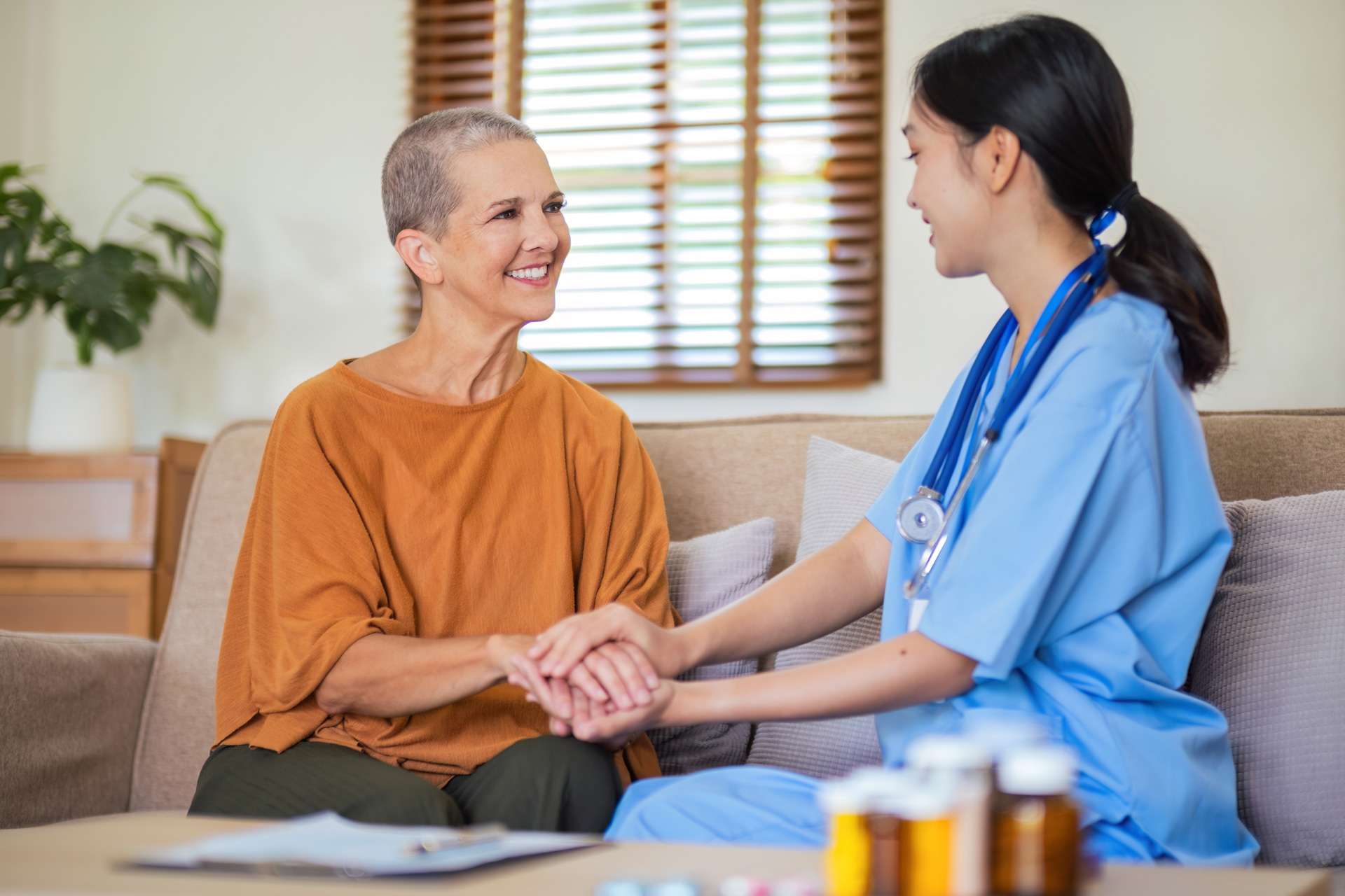 Physical Therapist with senior patient.