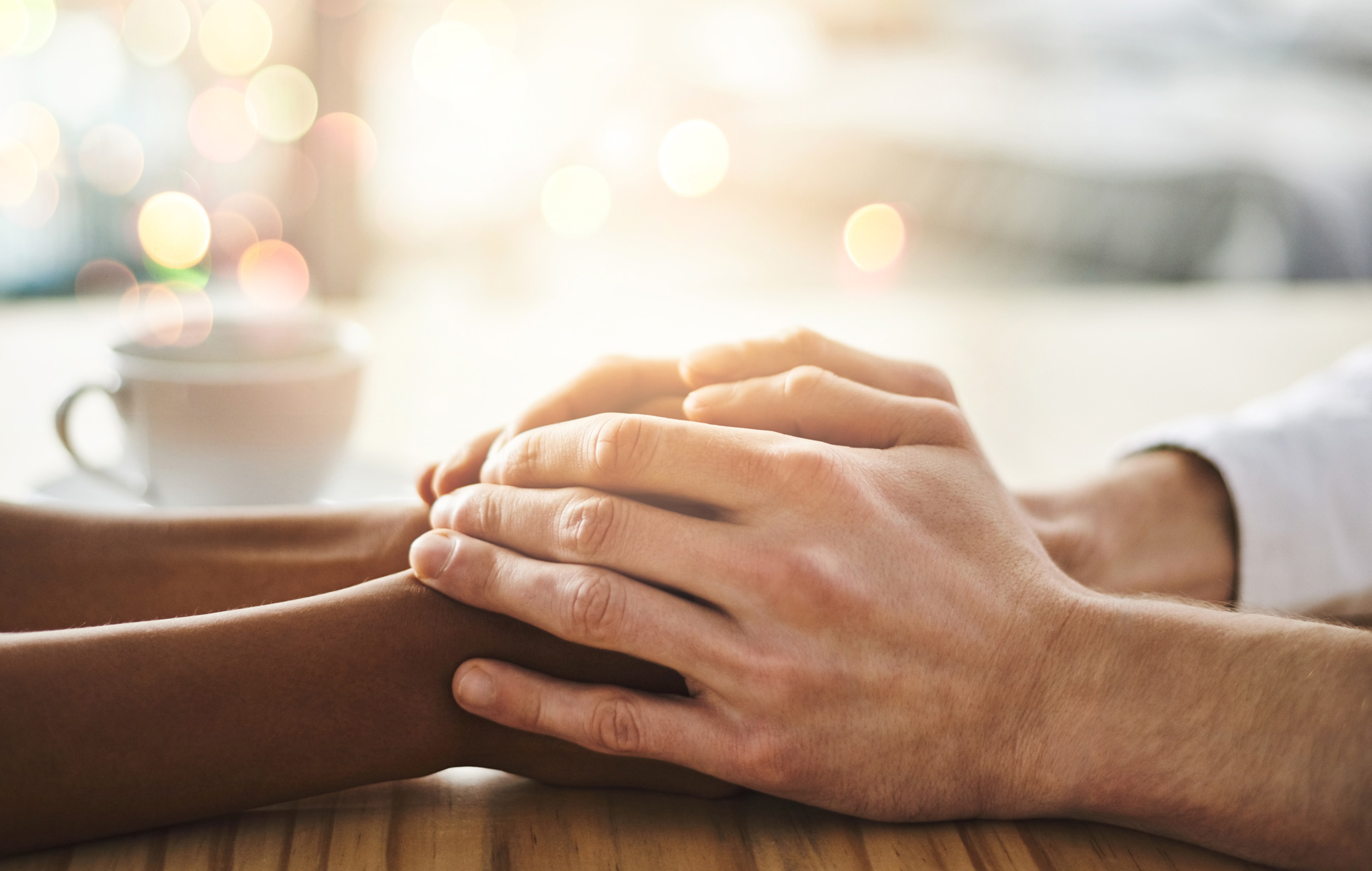 Hand holding support.